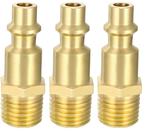 sourcing map Coupleur rapide Air Connexion rapide Raccord 1/4'' NPT Mâle Filetage Pack of 3