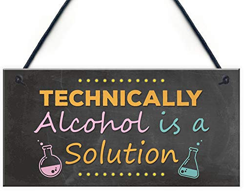Red Ocean Neon Effect Funny Alcohol Gift Funny Sign For Bar Pub Garden Hanging Plaque