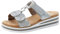 Rieker Femme V02k3 Sandale, argenté, 41 EU