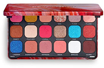 Makeup Revolution, Forever Flawless, Palette d'Ombres à Paupières , Flamboyance Flamingo, 18 Ombres, 19.8g