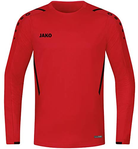 JAKO Kinder Sweatshirt Challenge, Rot/Schwarz, 128