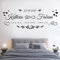 tjapalo® vr6 Wandtattoo Schlafzimmer Liebe Wohnzimmer Wandtatoo mit Namen Wandspruch Sprüche ewig dein ewig mein 2Namen Datum, Farbe: Schwarz, Größe: B150xH58cm