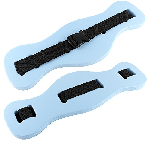 DUDNJC 2 Stück Wasser-Aerobic-Übungsgürtel, Workouty-Rücken, schwimmender Schwimmgürtel, Fischform, Schwimmbund, verstellbarer Zubehörgurt für Erwachsene zum Schwimmen (zufällige Farbe)