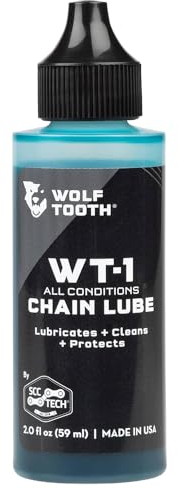 Wolf Tooth Bike Chain Oil WT-1 59 ml Chain Lube | All Weather Conditions, Long-Lasting | Bike Lube Cleans, Lubricates, Protects | Premium Bicycle Chain Lube
