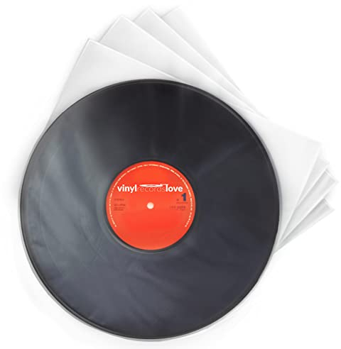 Schallplatten Innenhüllen 12 | 50 Stück Vinyl Hüllen | Plattenhüllen transparent | Optimaler Schutz | Schallplatten Hüllen | LP Hüllen | LP Schutzhüllen | Antistatisch Vinyl Sleeves
