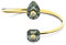 Swarovski Numina Armreif, Vergoldeter Damenarmreif mit Strahlenden Swarovski Kristallen
