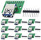 DAOKAI 10 Pcs USB Type-A 3.0 Femelle vers Adaptateur DIP 2.54mm 9 Broches USB 3.0 Type-A Prise vers Convertisseur DIP Carte de Déploiement pour DIY Alimentation avec Embase 90 Broches