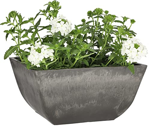 KOTARBAU® Macetero Minimalista, 25x25 cm reciclado, Macetas Ecológicas para Exteriores macetero