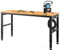 VEVOR Établi Garage Atelier Tavolo da lavoro 183x64x97 cm Altezza regolabile 72-97 cm, Piano in legno duro Quadro in acciaio, Multifunzionale Robusto per la riparazione Bricolage