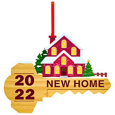 2022 New Home Weihnachtsschmuck Housewarminggeschenke Home Decor New Home Geschenke New Home Spaß Erwärmungsgeschenke New House Housewarminggeschenke Hänge Organizer