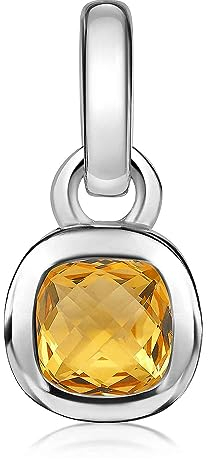 Materia Citrin Anhänger Silber 925 Damen Schmuck KA-248-Citrin_ohne Kette