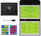 Ruiqas Fußball Trainer Taktische Tafel mit Full Half Court Magnetic Soccer Tactics Board mit Marker Stücke Stift