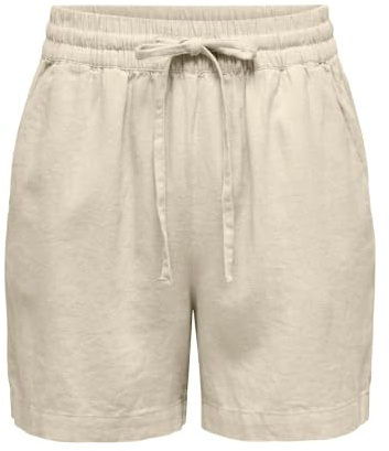 JDY Damen Jdysay Hw Linen String WVN Noos Shorts