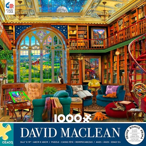 Ceaco - David Maclean – Country Library – 1000 Teile Puzzle