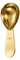 Coffee Bean Scoop Sealing Home Tablespoon Creative Stainless Steel Multifunction Measuring Measure(1 Tbsp/15ml,Gold)