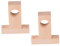 Folpus 2 Stück Holzstangenhalter, Gardinenstangen-Stützhalterung, Schrankstangenende, Holz-Gardinenstangenende für Lager, Küche, Restaurant, Lochdurchmesser 3cm