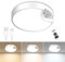 Rechargeable Motion Sensor Ceiling Light with Remote, 7.5-inch Wireless LED Battery Powered Pir Light, 8000mAh Battery Operated for Bathroom, Garage, Shed, Hallway, Loft