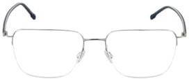 Rodenstock Brille mit Sehstärke für Herren optional mit Sonnenbrillentönung oder Blaulichtfilter, Quadratisch, gefertigt aus Metall (inklusive Brillenetui)