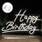 Large Happy Birthday Neon Sign Battery Operated, 5V Usb Powered Neon Signs for Wall Decor, Adjustable Brightness Happy Birthday Signs(22.4 x 14.3 inches, White)