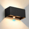 VIIIVA 24W Aussenlampe mit Bewegungsmelder, IP66 3000K 2000LM Warmweiß Wandleuchte Außen/Innen, Einstellbarer Lichtstrahl Wandlampe, Led Aussenleuchte für Treppen, Wohnzimmer, Garten, Schwarz
