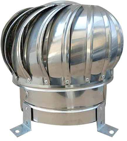 Comignoli girevoli, Comignolo Girevole per Camini Tappo di ventilazione for tetto con ventilatore a tetto non elettrico for camino/piccola casa(300mm/11.8 in)