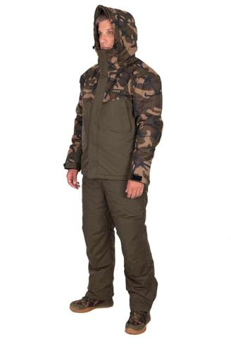 Fox Khaki/Camo Wintersuit - Thermoanzug, Angelanzug, Regenanzug für Angler, Größe:XXXL