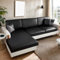 Csafyrt Leder Couch Deckungen weiche und atmungsaktive Stretch-L-förmige Sofa-Deckungen Waschbares Nicht rutschfestes Sofa Decke L Form Schnittabschnitt