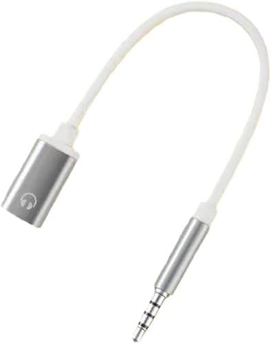 Pchnfei Silver 3.5mm Male to TypeC Female Audio Cable Cord Analog Cable Type-C Converter Earphone Adapter for MP3 Players, CD Players, Laptops, Tablets, Smartphone, Headphones Earbuds Accessories