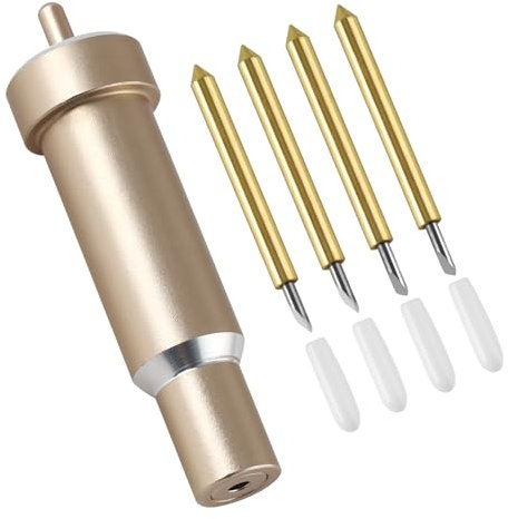 OCCOUMR Premium Feinschnittklinge mit Gehäuse, Ersatzklingen Kompatibel mit Cricut Explore Air/Air 2/Maker 3, 60° Deep Cut Blades, 30° Fine Point Blades, für Card Stock Vinyl