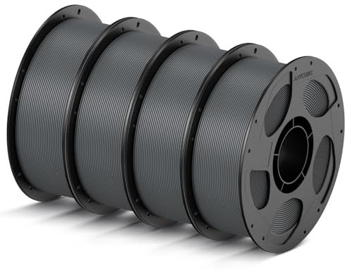 ANYCUBIC Refill High Speed PLA und Spool Kit, Bis zu 600 mm/s Hohe Geschwindigkeit 3D Drucker Filament, Intelligente Identifikation 4KG Grau