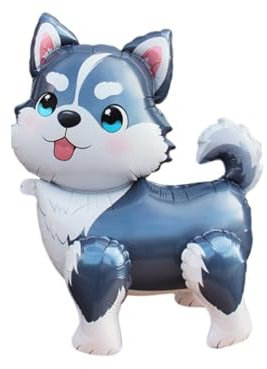 Ovanda Hund Folienballon, Luftballons Tiere, Ballon Hund Hunde Geburtstag Deko, Folienballon Hund, Helium Luftballons, Luftballons Tiere für Party Deko Geschenk Spielzeug, Kinder Geburtstag Party Deko