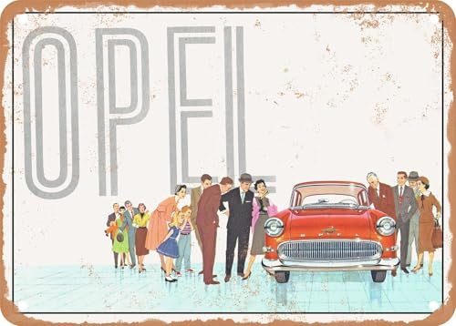 Blechschilder 1959 Opel in USA Vintage Ad sprüchen wandkunst home deko