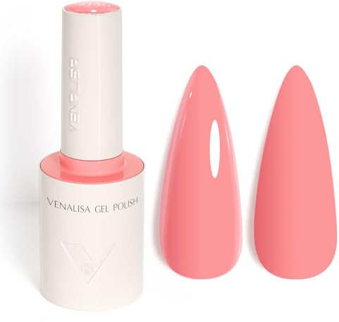 VENALISA Vernis à Ongles Gel Semi Permanent Rose Pink Gel Polish Nail UV Soak off Vernis Manucure