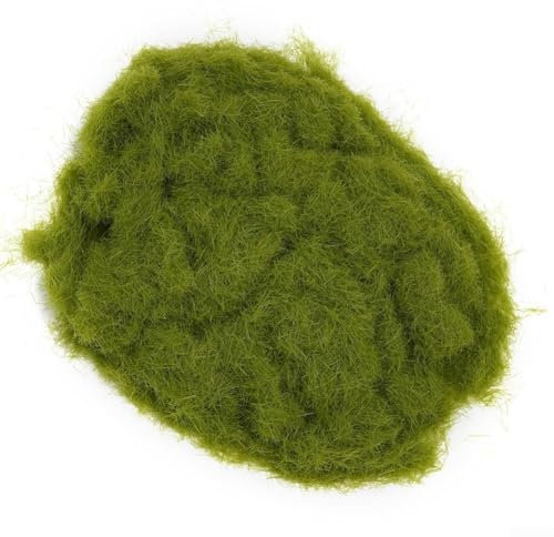 Eawfgtuw Modellino ferroviario statico erba polvere 5mm nylon artificiale prato verde paesaggio materiale per treno paesaggio diorama terreno decorazione edificio scala HO 30g