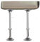 Pieds réglables, 2 supports réglables sous évier, poteaux de support en acier inoxydable, kit de réparation d'évier de cuisine, perceuse, pied de meuble(Height 28 40cm)
