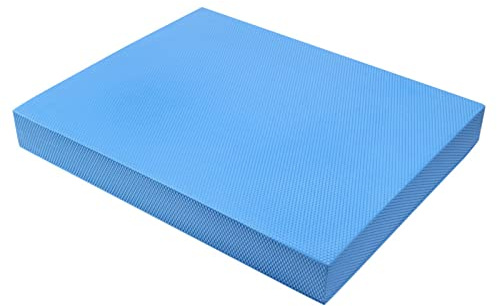 ANGGREK TPE Balance Pad, Rutschfestes Schaumstoffkissen für Plank- und Rumpftraining, 15,7 X 13,0 X 2,0 Zoll Yogamatte für Fitnessbegeisterte (Azurblau)
