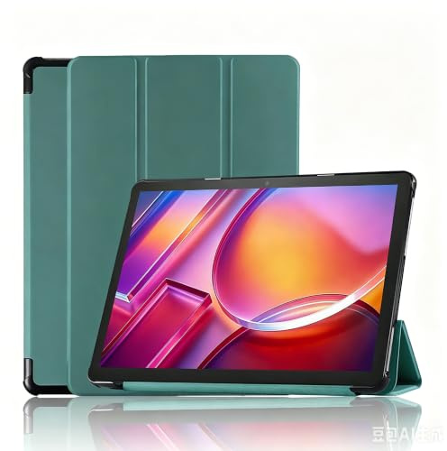 Yilgviza Hülle Kompatibel mit Amazon Fire HD 10/Fire HD 10 Kids/Fire HD 10 Kids Pro Tablet (13. Generation, 2023), Stoßfeste PU-Leder Schutzhülle für Fire HD 10 Tablet (Grün)