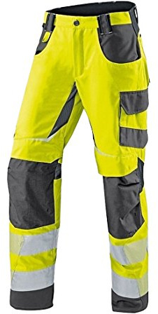 KÜBLER REFLECTIQ Warnschutz-Sommerhose PSA 2 | Warngelb/Anthrazit | Größe 94 (Lang)