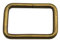 Wuuycoky Rechteckige Ringe aus Bronze, 3,2 cm Innenlänge, nicht geschweißt, für Gurtband, Gürtel, Schnalle, 10 Stück