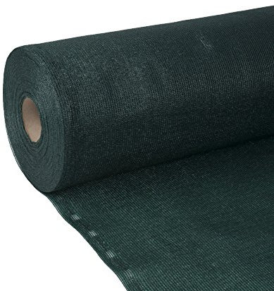 KLASEBO Filet brise-vue et brise-vue avec matériel de fixation 1 m de large x 50 m avec serre-câbles