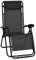 Outsunny Zero Gravity Chair Metal Frame Texteline Armchair Outdoor Folding and Reclining Sun Lounger with Head Pillow for Patio Decking Gardens Camping, Black