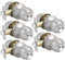 Probrico 5 Pack Entry Door Knob with Key Stainless Steel Exterior Door Knobs Round Security Front Door Lock Set Satin Nickel