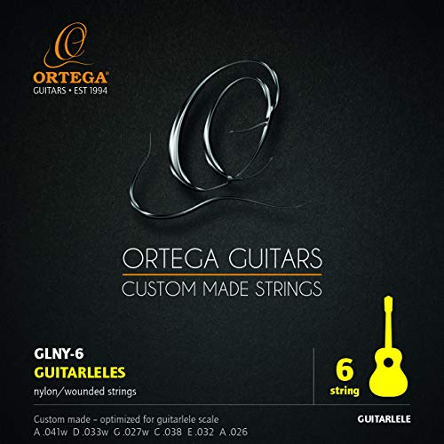 ORTEGA Guitarlele Strings - 420 - 440 mm Escala 6unidades., GLNY-6