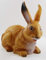 RAKSO Deko Garten Figur Dekofigur Gartenfigur Tierfigur Hase sitzend aus Kunststoff Höhe 25 cm