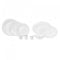 Karaca Fame 58-Piece Dinner Set for 12 People, White Fine Pearl Dinnerware Sets, Luxury Plate Set with Silver Rim Design