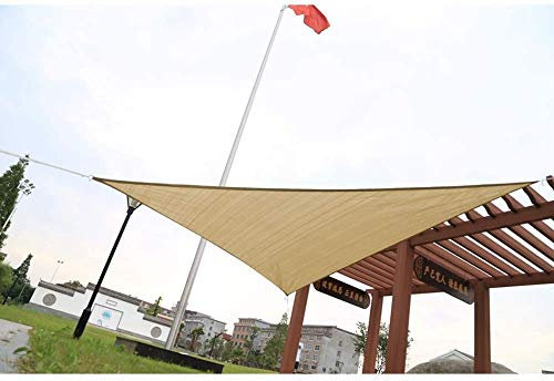 Brise-Vue pour Balcon Clôture de Jardin Triangle auvent Couverture Pare-Soleil Voile Respirant polyéthylène UV Bloc Thermique isolé pour Patio Jardin arrière-Cour QAF210515