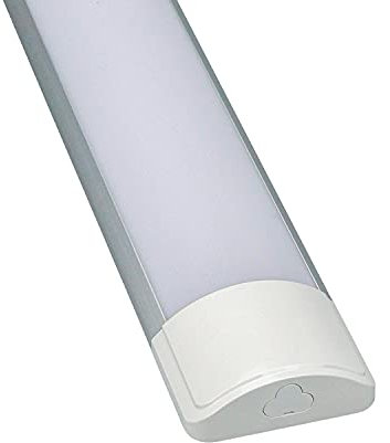 Popp® Regleta LED batten light version PRO máximo unión 10 regletas libre halógeno tubo led integrado 36W 120cm alto rendimientos 10hr/diarias, Luz blanca 6000K comercial industrial (6000K, 120cm)