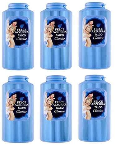 6x Paglieri Felce Azzurra Talco Classico Körperpuder Klassisch Talkum 500g