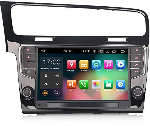 ERISIN 9 Android 12 Autoradio pour Volkswagen VW Golf VII/7 Support GPS Sat Nav Carplay Android Auto DSP Bluetooth WiFi Dab + TPMS 8-Core 4 Go de RAM + 64 Go de ROM