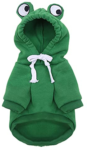 wojonifuiliy Niedlich Weihnachten Hundepullover - Hundebekleidung Winter Hunde Zweibeiniger Pullover Zubehör Hundepulli Dog Clothes Outfits Dressing Up, Warme Kleidung für kleine Haustiere (Green, L)